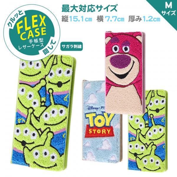 手帳型 FLEX CASE サガラ刺繍 ディズニーピクサー