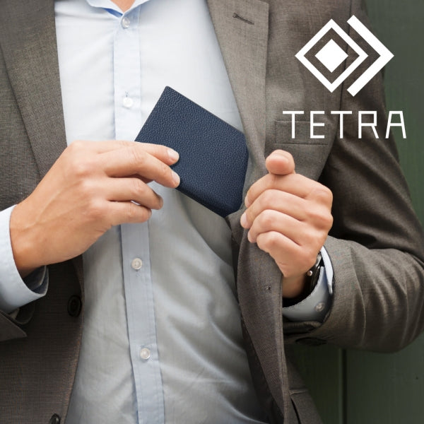 耐衝撃 手帳型レザーケース TETRA サイドマグネット