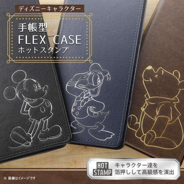 『ディズニーキャラクター』/手帳型 FLEX CASE ホットスタンプ/ミッキーマウス