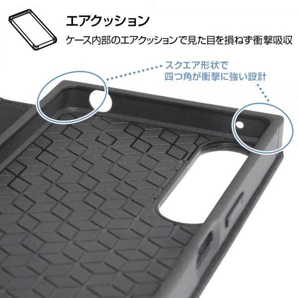 耐衝撃 手帳型レザーケース KAKU Durable