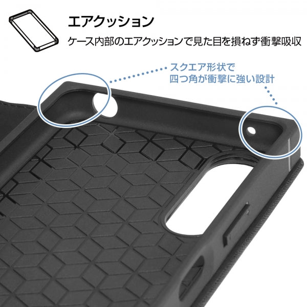 耐衝撃 手帳型レザーケース KAKU Durable