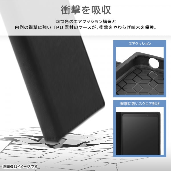 耐衝撃 手帳型レザーケース KAKU Durable