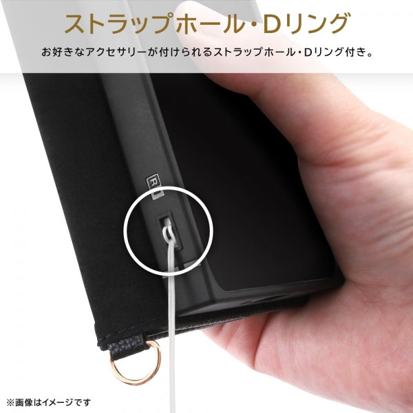 耐衝撃 手帳型レザーケース KAKU Ring